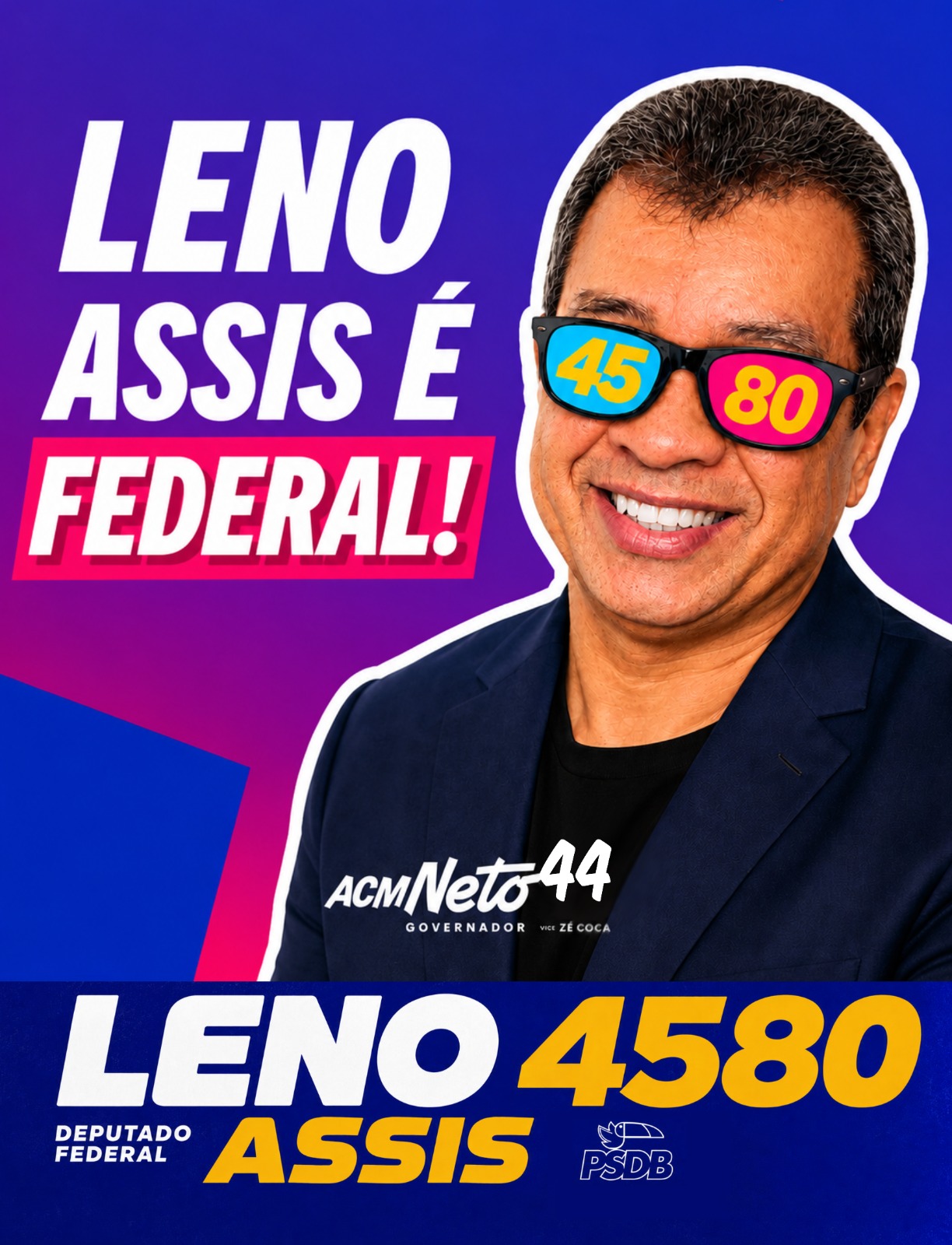 Arte de campanha de Leno Assis